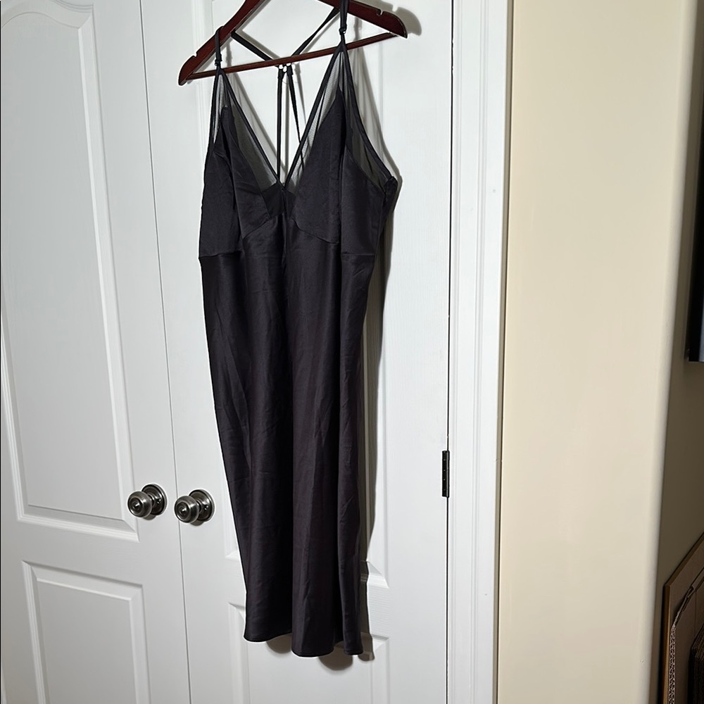 Ashley Graham Elegant Black Women's Nightgown